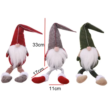 Kalėdų Dekoracijas Kabinti Kojos Lėlės Europos Stiliaus Beveidis Lėlės 2019 Naujųjų Metų Vaikams Dovanų Kalėdų Dekoracija Namuose