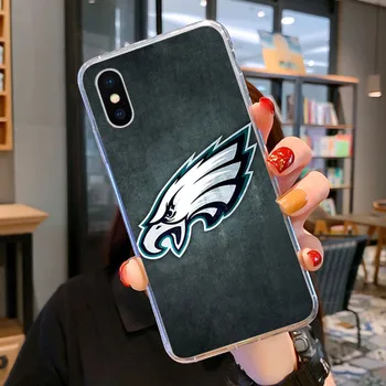 Philadelphia Eagles Telefono dėklas Skirtas Iphone XR X 8 7 6 plius Mados Mielas Padengti 