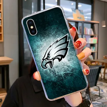 Philadelphia Eagles Telefono dėklas Skirtas Iphone XR X 8 7 6 plius Mados Mielas Padengti 