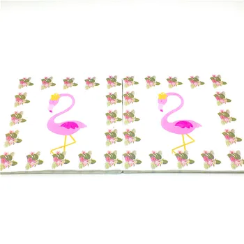 Flamingo Temą Vaikų Gimtadienio Dekoracijos Baby Shower Vaikams Džiaugtis, Stalo Įrankiai Nustatyti Įvykio Šalies Prekių Taurės Šiaudų Bžūp Vėliava