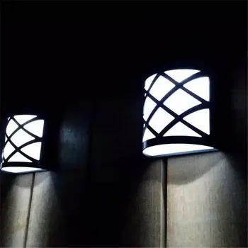 LED Saulės Šviesos Lauko Vandeniui Led Jutiklis Saulės Sienos Lempos Kelio Stogo Koridoriaus Galerija Žibintai Sodo Apšvietimas Kalėdų