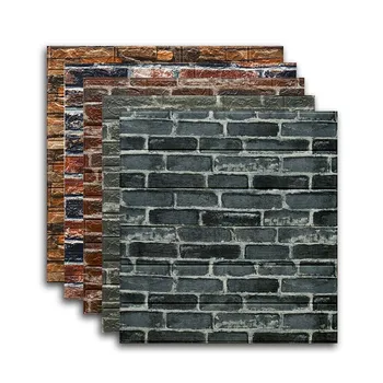10VNT 3D Plytų Sienų Lipdukai 