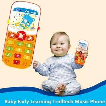 2019 Naujas Elektroninis Muzikinis Žaislas-Telefonas Vaikams, Mini Mobilus Telefonas, mobilusis telefonas, Telefono Švietimo Žaislai, Muzikos instrumentų Kūdikių