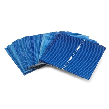 50sheet/set 52x52mm Polikristalinio Silicio saulės Elementų Saulės Skydelio Pjovimo Lapas