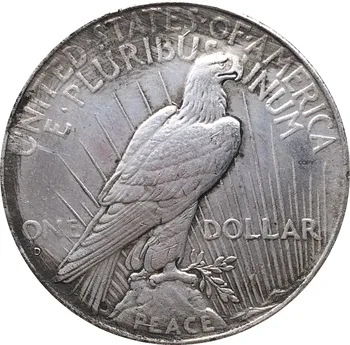 Jungtinės Amerikos valstijos, JAV, 1927 M D Laisvės Monetos Dievu Mes pasitikime 1 Vieno Taikos Doleris Cupronickel Sidabro Padengtą Kopijuoti Monetas