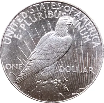 Jungtinės Amerikos valstijos, JAV, 1927 M D Laisvės Monetos Dievu Mes pasitikime 1 Vieno Taikos Doleris Cupronickel Sidabro Padengtą Kopijuoti Monetas