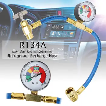 R134A Pridedant fluoro kiekiu šaltnešio vamzdžio aptikimo ir papildymo vamzdis, automobilių oro kondicionieriai, Auto Priedai
