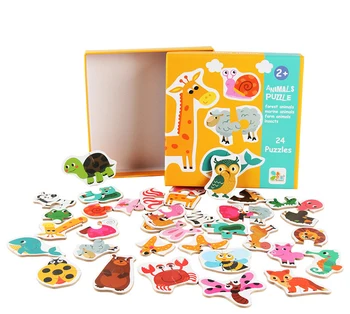 Vaikai Atitikimo Puzzle Gyvūnų Transportavimo Vaisių, Daržovių, Ankstyvo Mokymosi Žaislai Vaikams Vaikų Švietimo Žaislas Dovana