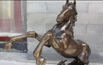 17 Kinijos Royal Vario ir bronzos Feng Shui Pasisekė Turtus Veikia Jodinėjimas Žirgais, Statula