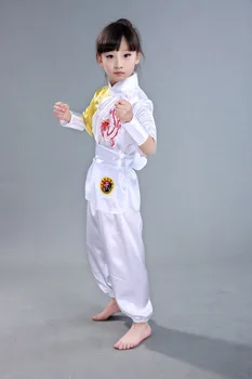 2017 Naujas Dizainas 4 Spalvų Kinijos Wushu KungFu Taichi Vienodas Chi Drabužių Rinkinius Vaikams, Berniukams, Mergaitėms, Vaikams