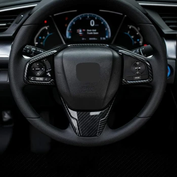 Anglies Pluošto Stiliaus Vairas Apdailos Interjero Lipdukas, skirtas Honda Civic 2020 m. 2018 m. 2019 m. 2016 m. 2017 m.