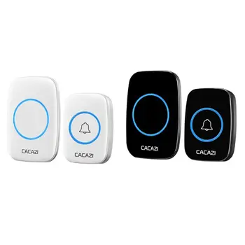 Savarankiškai Powed Belaidžio Smart Doorbell Vandeniui 300M Diapazonas Durų Bell Nr. Įkrovimo JAV, ES, UK, AS Kištukas Home Office