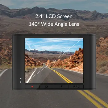YI Nightscape Brūkšnys Kamera HD 1080P Automobilių DVR 2.4 colių LCD Ekraną 140 Plataus Kampo Objektyvas, Naktinio Matymo Prietaisų skydelis Transporto priemonės vaizdo Kamera