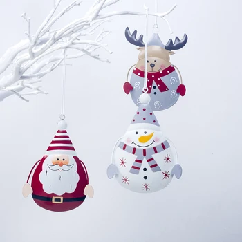 Dažytos Geležies Sniego Briedžių Pakabukas Kalėdos Kalėdų Eglučių Papuošalai, Namų Dekoracijos