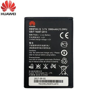 Originalus Hua wei HB5F3H 3560mAh Baterija Huawei E5372T E5775 4G LTE FDD Cat 4 WIFI Router HB5F3H-12 Baterijas