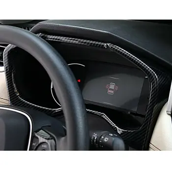ABS Anglies Pluošto Prietaisų skydelis Dekoratyvinis Rėmelis Apdaila Brūkšnys Rėmas Apdaila Padengti Toyota RAV4 2019-20( Dešinės Pusės Ratai )