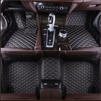 Automobilio grindų kilimėliai Jaguar XF XE XJL XJ6 XJ6L F-TEMPAS F-TIPĄ, prekės ženklą, įmonė minkštas automobilių reikmenys, automobilių stilius Užsakymą grindų kilimėliai Raudona