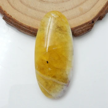 Pardavimo 1Pcs Natūralaus Akmens Tauriųjų Geltona Opalas Akmuo, Ovalo formos Cabochon 40x18x5mm 5.3 g