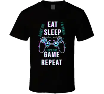 Valgyti, Miegoti Žaidimas Pakartoti Marškinėliai
