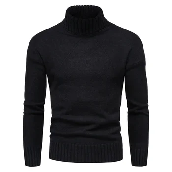LANDISTO vyrų drabužiai turtlenneck vyrų Megztas megztinis šiltas Europos style mens megztinis puloveriai