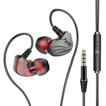 Laidinio in-ear ausinių lizdas 3,5 mm laidinė laisvų rankų įranga 3,5 mm žaidimų ausinės hi-fi ausinės su mikrofonu