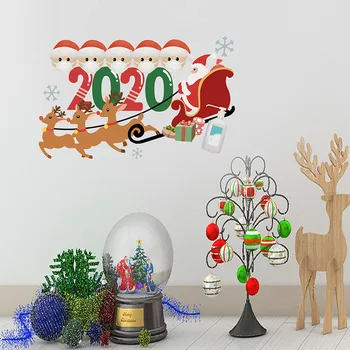 2020 Linksmų Kalėdų Dekoracija Namuose 2 3 4 5 Šeimos Narys Kalėdų Sienų Lipdukai Langą Vaikams Kalėdų Dovanos Naujųjų Metų 2021