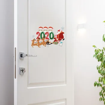 2020 Linksmų Kalėdų Dekoracija Namuose 2 3 4 5 Šeimos Narys Kalėdų Sienų Lipdukai Langą Vaikams Kalėdų Dovanos Naujųjų Metų 2021