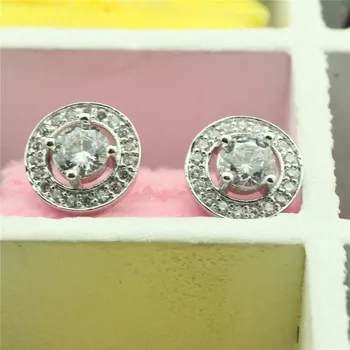 925 sterlingas sidabro auskarai Unikali asmenybė sidabro auskarai Moterų turas Mozaikos cirkonis sidabro auskarai Unikalūs papuošalai