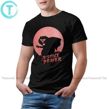 Bebras Marškinėliai Teisingumo Bebrų T-Shirt Grafikos Medvilnės Marškinėliai, Mielas Trumpas Rankovės Vyrų Pagrindinio Didelio Dydžio Marškinėlius