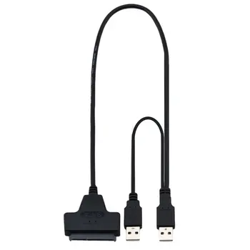 USB2.0 SATA 7+22Pin į USB2.0 Adapterio Kabelis, Skirtas 2.5 