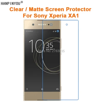 Aišku, Blizgus / Anti-Glare Matte Screen Protector Sony Xperia XA1 / Dual 5.0 Colių Apsauginės Plėvelės Guard (Ne Grūdintas Stiklas)