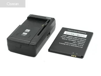 Ciszean PSP5551 DUO 2500mAh Smart Mobilųjį Telefoną, Bateriją + Universalus Kroviklis Prestigio Malonės S5 LTE PSP 5551 DUO