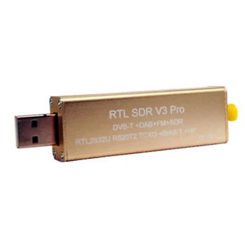 SDR Imtuvas V3 Pro Rtl2832 Rtl2832U R820T2 SDR RTL 500 Khz-2 GHz, UHF VHF HF AM FM