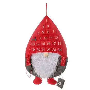 Kalėdų Advento Atgalinės Atskaitos Kalendorius Švedijos Gnome Santa Kalėdų Medžio Apdaila