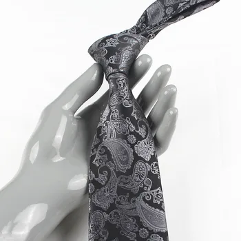 Mados Priežastinis Vyrų Kaklaraištis Nauji Aukštos Kokybės Britų Stiliaus Paisley Gėlių Kaklo Kaklaraištis Džentelmenas Verslo Kostiumas 6CM Necktie Dovanų Dėžutėje