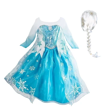 Vaikai Kalėdų Kostiumai Mergaitėms Princesė Suknelės Elsa Cosplay Kostiumai, Mergaitės Naujųjų Metų Kamuolys Fantazijos Vakaro Suknelės
