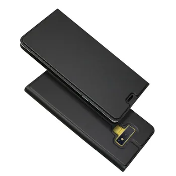 Prabangus Odinis dėklas, Skirtas Samsung Galaxy Note, 9 Atvejais Dangtelį Galaxy Note 9 8 Apversti Magnetinių Telefono Coque Funda Etui