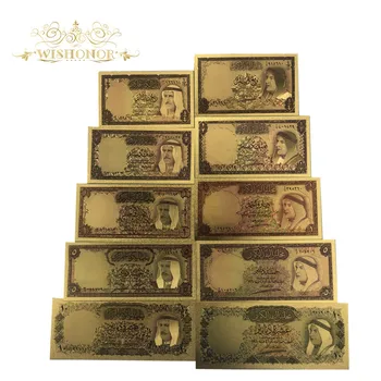 1sets Valstybės Kuveito Aukso Banknotų Dinarų Banknotas Sąskaitas Už Namų Apdailos Ir Surinkimo