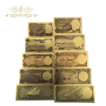 1sets Valstybės Kuveito Aukso Banknotų Dinarų Banknotas Sąskaitas Už Namų Apdailos Ir Surinkimo