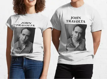 Nicolas Travolta (John Cage WTF Marškinėliai, vyriški Vasaros marškinėliai 3D Atspausdintas Tshirts trumpomis Rankovėmis Marškinėlius Vyrai/moterys T-shirt