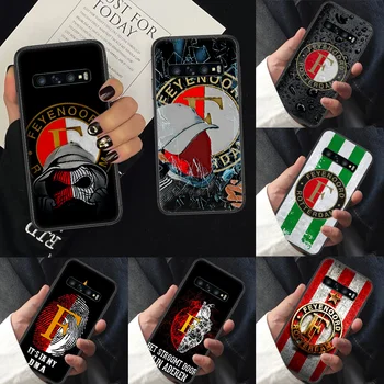 Feyenoord Rotterdam Telefono dėklas, skirtas Samsung Galaxy Note, S 6 7 8 9 10 E 20 Ultra Krašto Plus black Atgal Mados Funda Prabanga Dangtis