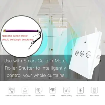 Karšto Pardavimo WiFi Smart Užuolaidų Jungiklis Subtilus Dizainas Gyvenimo Tuya Elektros Variklio Užuolaidų Aklas Roller Užrakto Jungiklis