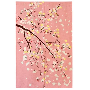 Japonija Beimen Kelių Dušo Užuolaidos Cherry Blossom Japonų Audinių Marginimo Užuolaidų Gobelenas