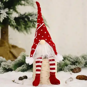 Kalėdų Beveidis Santa Lėlės Nepriklausomo LED Medžio Kabo Dekoro Nykštukai Lėlės, Papuošalai, Namų Naujųjų Metų Dekoro 2021