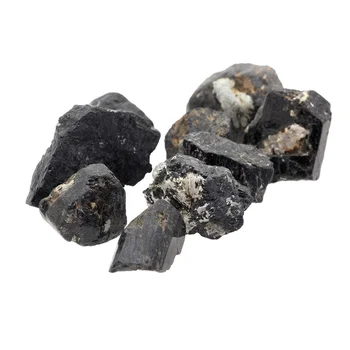 100g 1-3cm Gamtos Black Crystal Turmalinas Grubus Roko Žvyro Mineralinių Pavyzdys Gydymo Akmuo Sodo Žuvų Bakas Akvariumo Dekoras