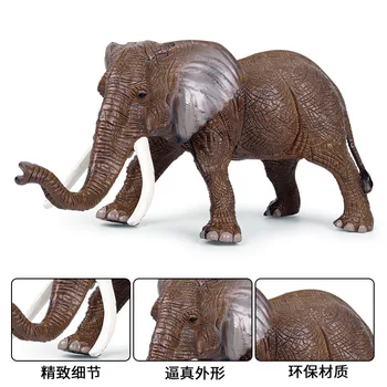 Vaikai modeliavimas laukinių gyvūnų tuščiaviduriai dramblys modelis Afrikos vyrų dramblį Zoologijos sode dramblys Azijos dramblys Statinis modelis žaislas
