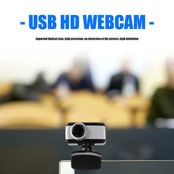 Mini HD Webcam su integruotu Mikrofonu 0.3 MP 480P USB Kompiuterio, Fotoaparato, Kameros USB Tvarkyklės Nemokama Interneto vaizdo Kamera, Skirta 