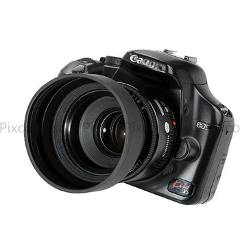 Pixo Canon Nikon fotoaparatas 58 mm 3 in1 58mm 3 Etapais Sutraukti Guma Objektyvo Gaubtą, Canon Nikon fotoaparatas