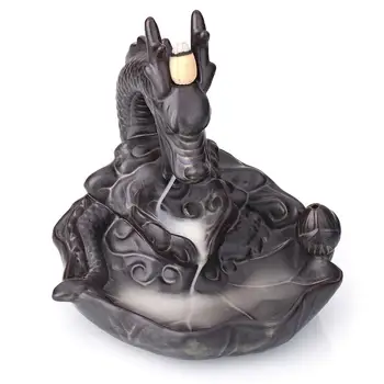 Keramikos Dragon Smilkalų Degiklis Incienso Cascada Dūmų Krioklys Censer Moliuskui Smilkalų Lazdelės Laikiklis Meditacijos Namuose Zen Dekoras