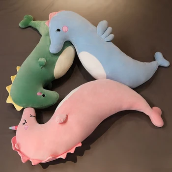 Mielas vandenyno serijos boyfriend pagalvė minkšta iškamša banginis ryklys, seahorse pliušas pagalvės vaikams ir mergaičių atostogų dovanos